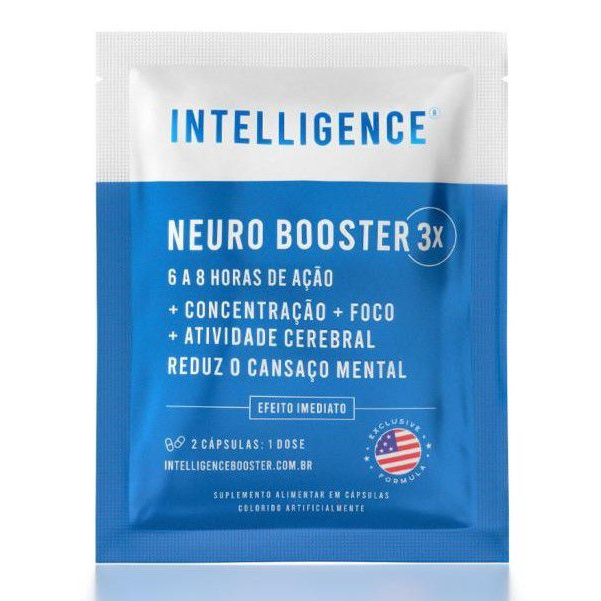 Neuro Booster Intelligence , Produtividade , Concentração , Foco e Bem – Estar - 2 Cápsulas