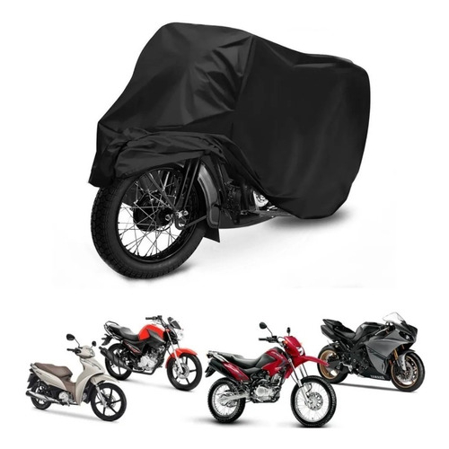 Detalhes do Capa  Para Cobrir Moto Couro Impermeável E Térmica Protege Chuva/sol 100% Forrada Moto com Bau