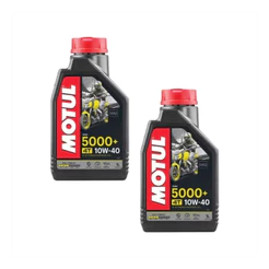 2 Unidades Óleo de Motor Motul Semissintético 5000 10W40 4T 1L