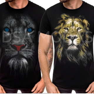Camiseta Camisa Yeshua Cruz Leão Moda Evangélica Masculina Unissex - Envio em 24 Horas - Atacado Revenda Promoção