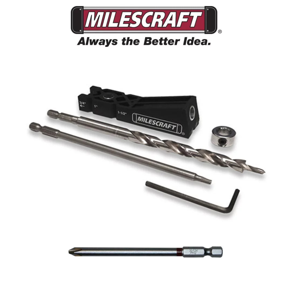 MILESCRAFT - MINI POCKET HOLE JIG 100 - GABARITO PARA PARAFUSOS