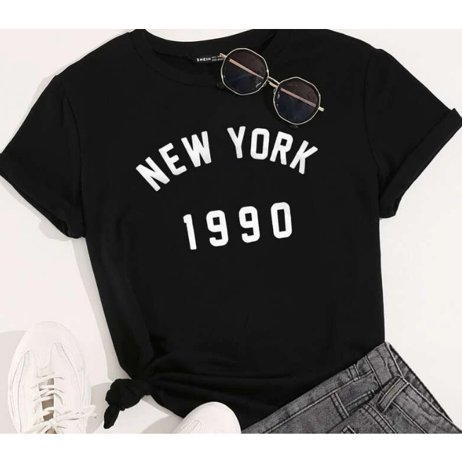 Camiseta T-shirt Feminina Estampada New York