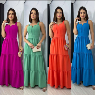 Vestido Longo Feminino Delma