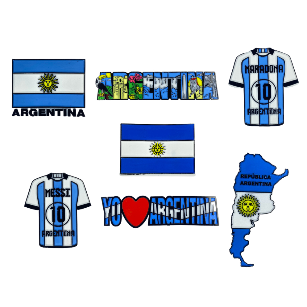 Imãs de Geladeira Argentina Decorativos Emborrachados