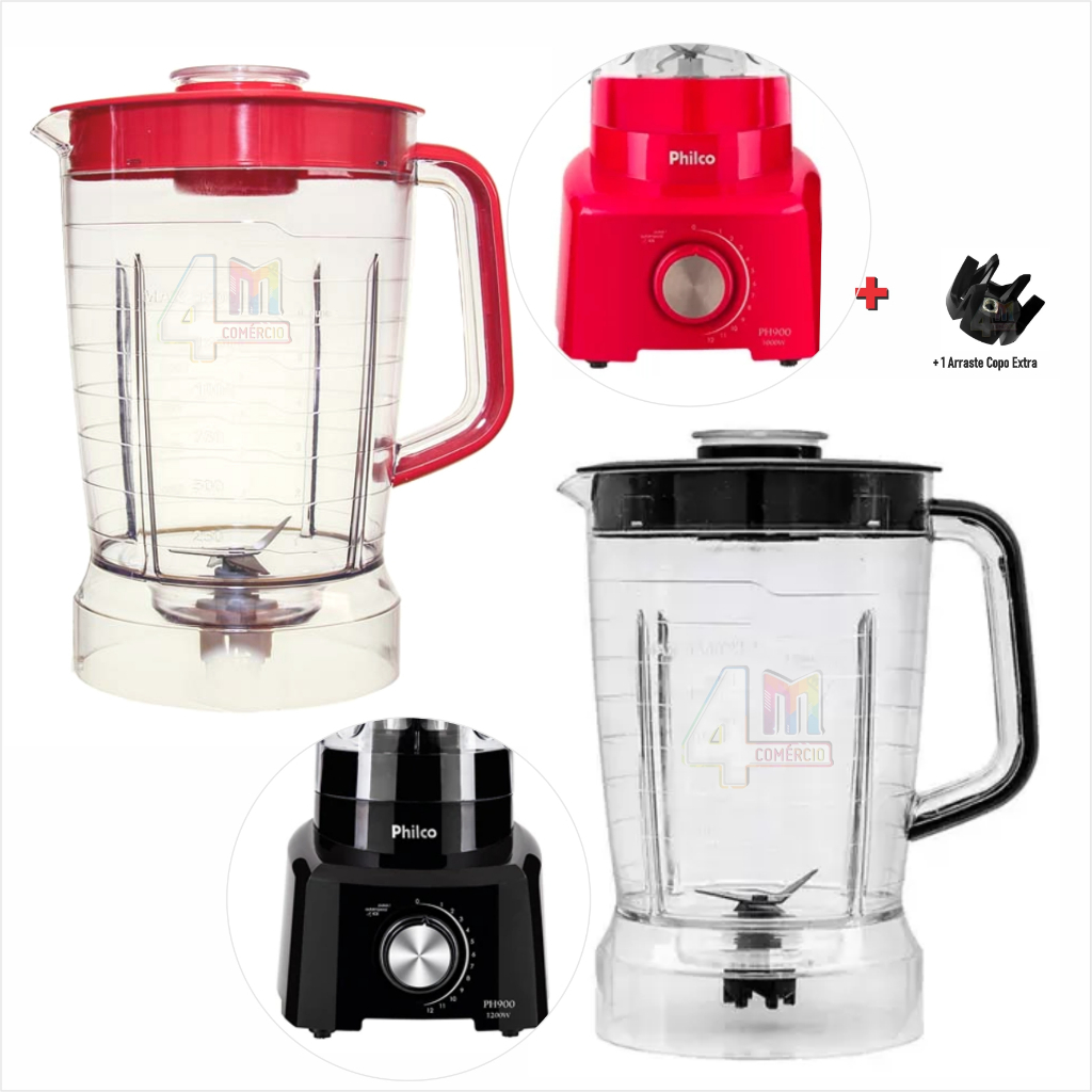 Copo Jarra Liquidificador Compatível com Philco Ph 900 PH 1200 PLQ 915 PLQ 1212