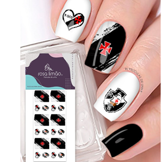 18 peliculas de unha adesivo VASCO DA GAMA em Oferta na Shopee