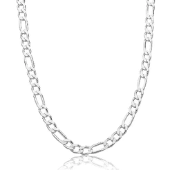 Corrente Masculina Grossa Grumet 3x1 70cm 9mm Prata 925