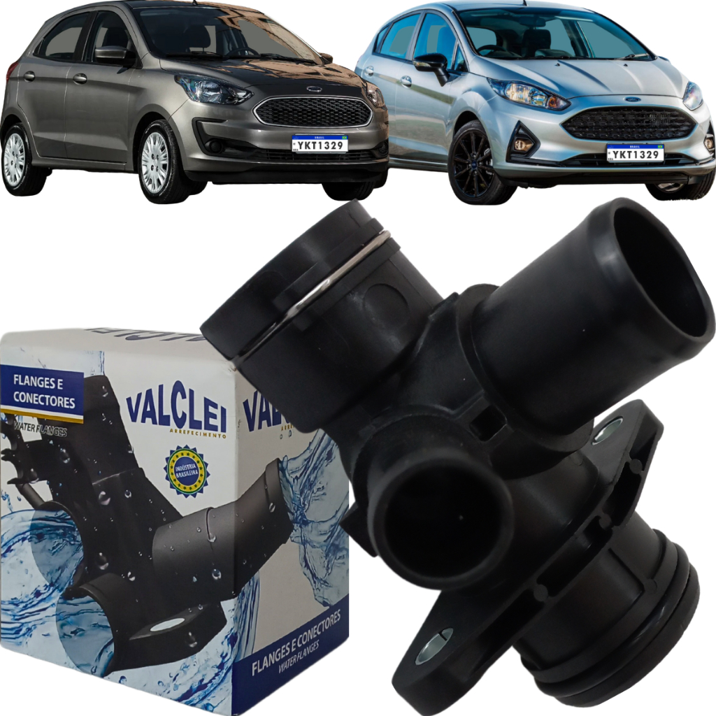 Flange Conexão Água Valclei VC334 New Fiesta Ka 1.0 12v 3cc em Oferta na Shopee