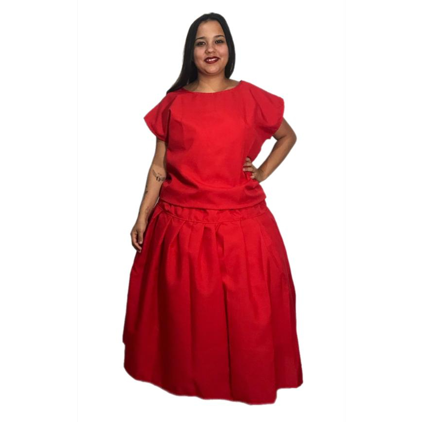 PLUS SIZE UMBANDA CANDOMBLE SAIA E BATA OXFORD