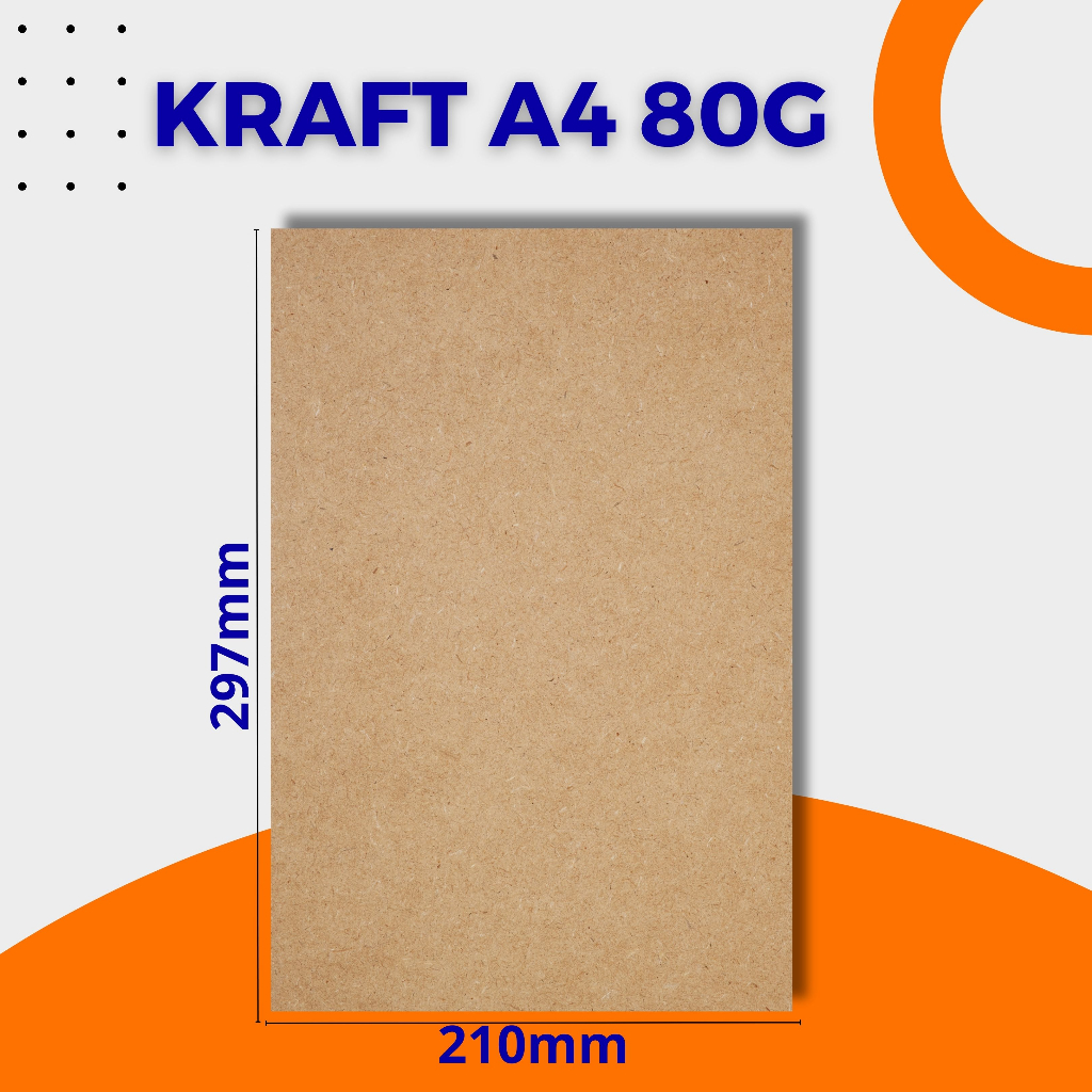 100 Folhas Papel Kraft 80g - Especial A4 C Brilho Monolúcido