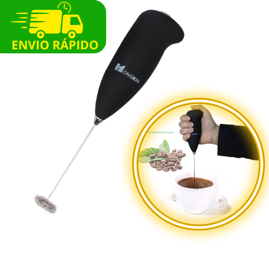 Misturador de Bebidas Elétrico Para Café Shakes Drinks Proteínas de Inox Top e Barato