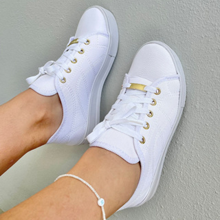 Sapatenis Feminino Branco Sapato Confortável e Leve Para o Dia a Dia em Oferta na Shopee