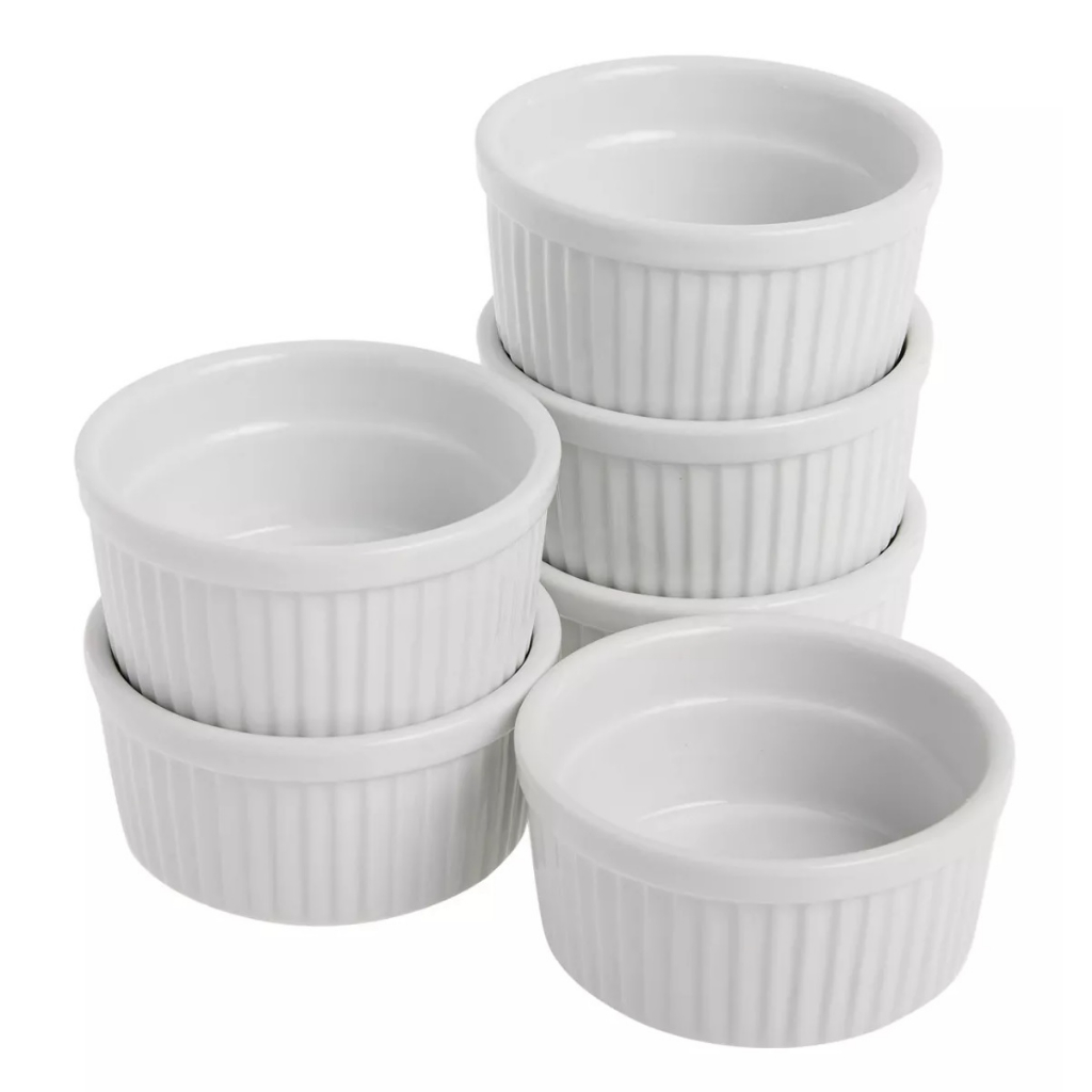 Ramekin de Porcelana Canelado 210ml Ideal Para Cupcake Ramequim Bowl — imagem 2 de 2