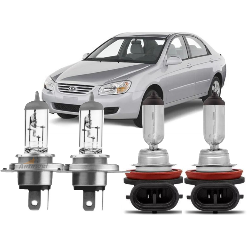 Kit Lâmpadas Farol Kia Cerato 2003 2004 2005 2006 2007 2008