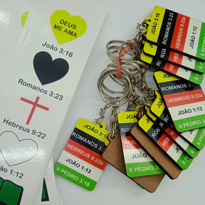 marca página plano da salvação,kit marca página com chaveiro 30 marca pagina 24 chaveiro