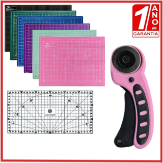 Kit Patchwork ase corte 22x30cm, 30x45cm, 60x45cm,90x60cm + Cortador Circular + Régua 05x30cm, 05x60cm em Oferta na Shopee