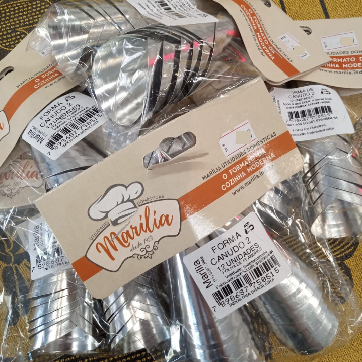 36 UNIDADES DE FORMA CANUDO CANUDINHO Nº 2 MARÍLIA EM FLANDRES em Oferta na Shopee