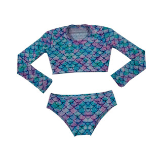 Biquíni cropped praia/piscina - infantil/juvenil