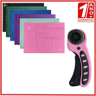 Kit Patchwork Base de Corte 22x30cm, 30x45cm, 60x45cm ou 90x60cm + Cortador Circular 45mm em Oferta na Shopee