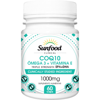 COQ10 Ômega 3 + Vitamina E 60 Caps - Sunnfood
