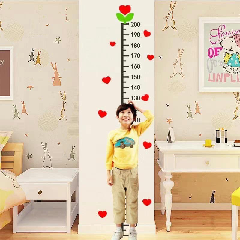 EB Adesivo De Parede Girafa/Macaco Com Medida De Altura Digital/Arte/Decoração DIY em Oferta na Shopee