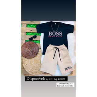 conjunto infantil camisa mais bermuda conjunto 4 ao 14 anos