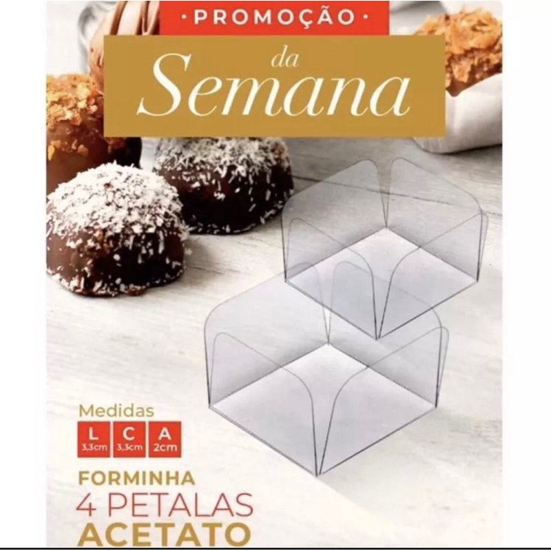500 Forminhas Para Doces em Acetato Forminha Acetato OFF.// em Oferta na Shopee