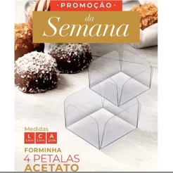 500 Forminhas Para Doces em Acetato Forminha Acetato OFF. (CHOCO)