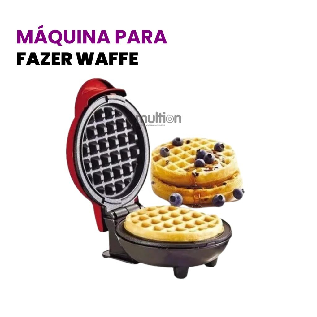 Máquina Para Fazer Waffle Pequena Portátil 110v 350w mini lanche elétrico weifol