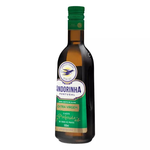 Azeite De Oliva Extra Virgem Original Andorinha Vidro 500ml