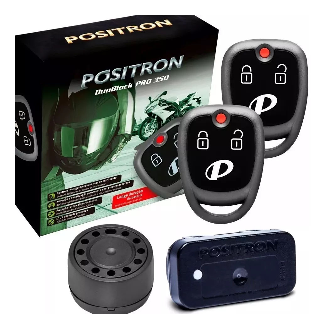 Alarme Moto Pósitron G8 Pro 350 Duoblock Universal Sensor Presença - Spare Parts and Accessories for Vehicles