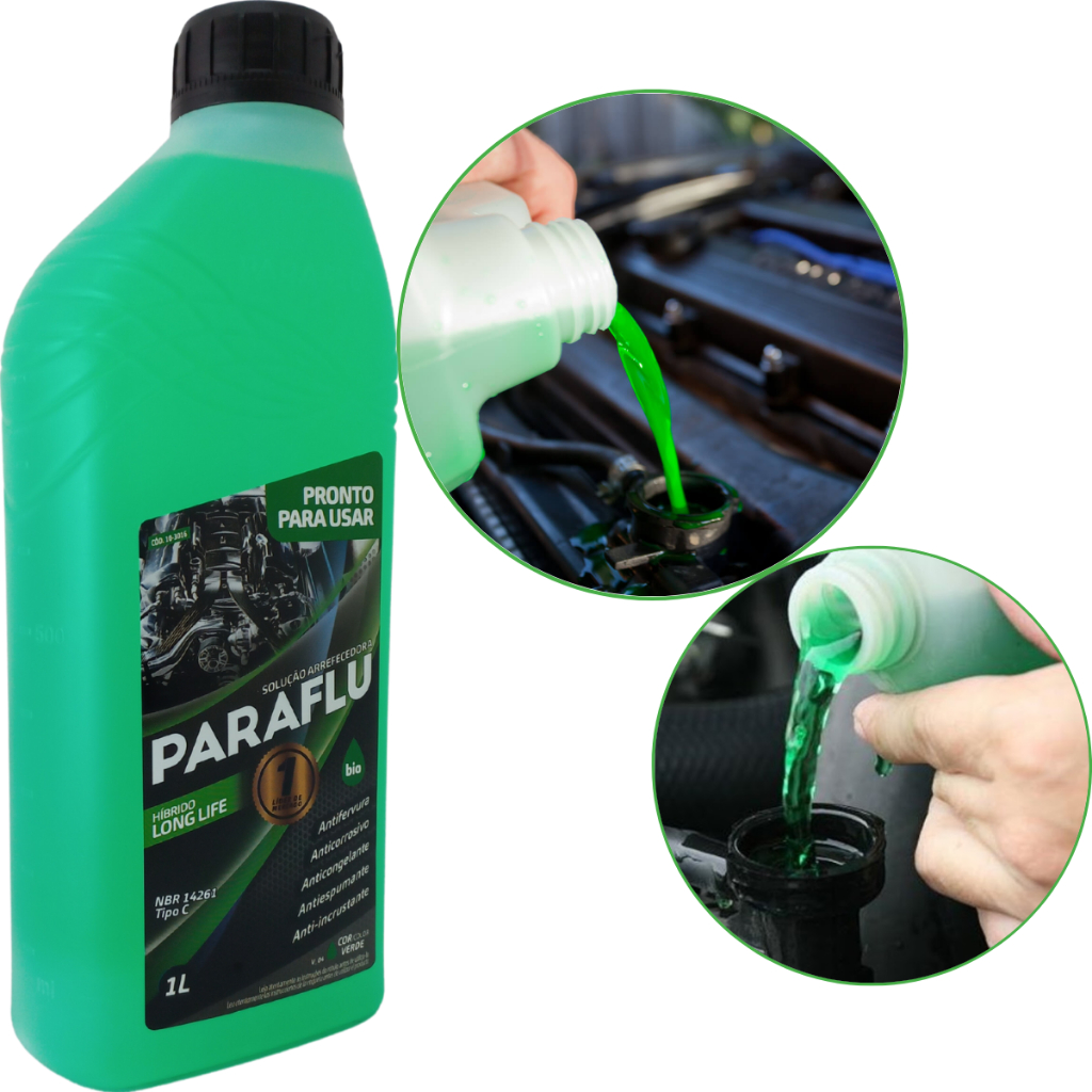 Aditivo Para Radiador Pronto Uso Paraflu 1L Long Life Verde em Oferta na Shopee