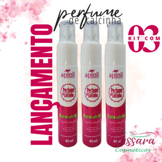 Kit com 3 Perfume de Calcinha Spray Tutti-Fruitt (Babbaloko) Anti-Odor Apinil - 40 mL