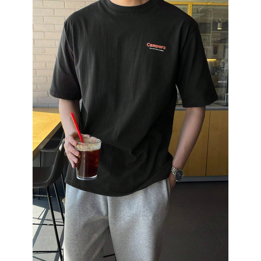 Camiseta Campers Campista Viajante Oversized Manga Curta Streetwear Aesthetic Casual