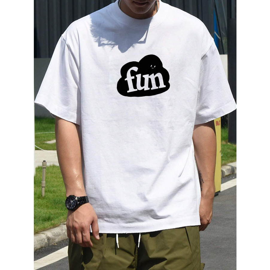 Camiseta Oversized Fun Estampa Diversão Streetwear Masculino