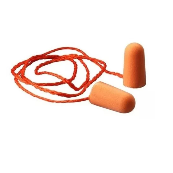 Protetor Auricular Moldável 1110 com Cordão - 3M - 5 Unidades Tampão de Ouvido