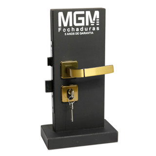 Fechadura para porta quarto sala banheiro modena bronze