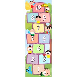 Adesivo De Chão Amarelinha Kids Tapete Adesivo Turma Da Mônica Infantil Colorido Autocolante