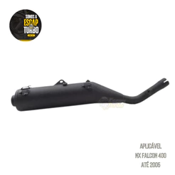 Escapamento Falcon Nx 400 Até 2005 Modelo Original Preto Marca Fortuna