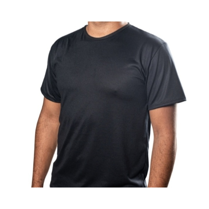 Camiseta Preta Básica para Sublimação Camisa 100% Poliéster