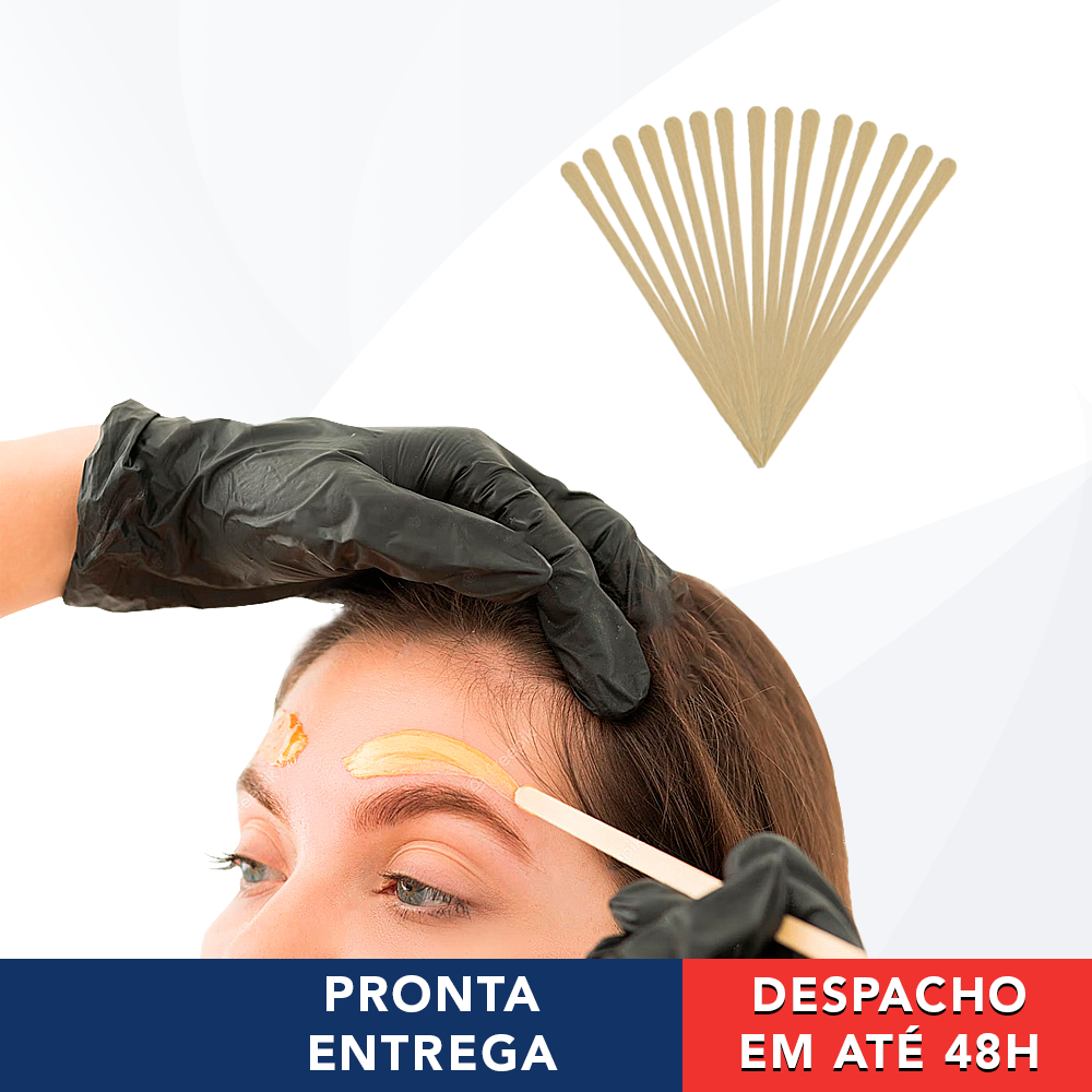 200 Mini Espátulas Palitos Para Depilação Facial - Theoto em Oferta na Shopee
