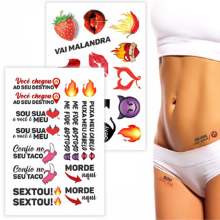 32 Adesivo Tatuagem a prova de água - Tatuagem Depilação SEX SHOP