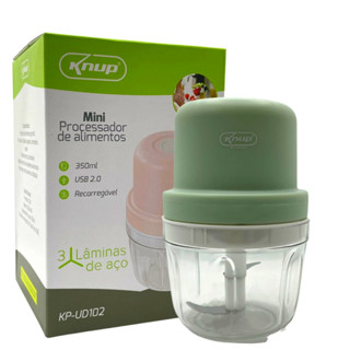 Mini Processador de Alimentos Triturador Alho Eletrico Sem Fio USB Knup KP-UD102