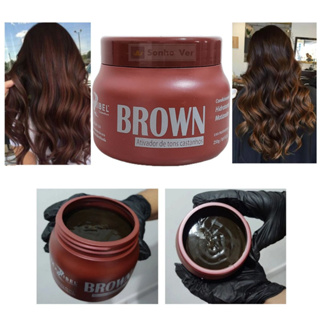 Máscara Matizadora Brown Marrom Mairibel 250g em Oferta na Shopee