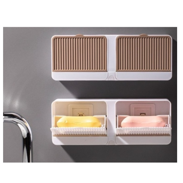 Porta Sabonete Saboneteira Dupla Com Adesivo Para Aderência - Envio Rápido