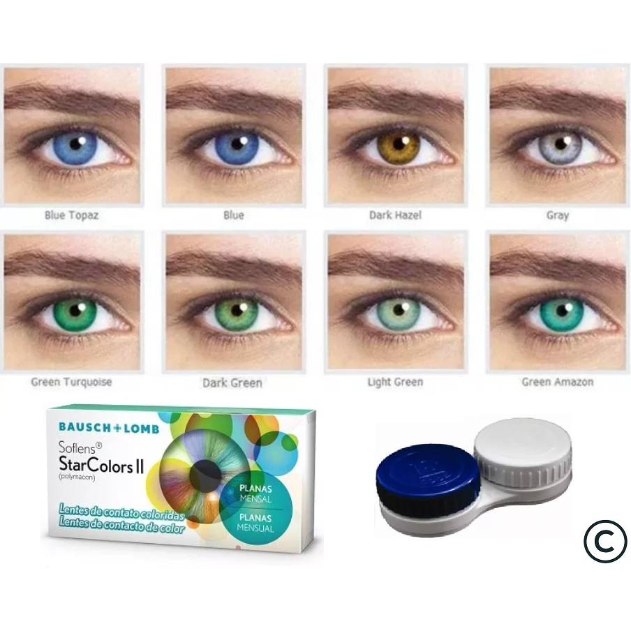 Lente de contato Colorida Star Colors + Estojo