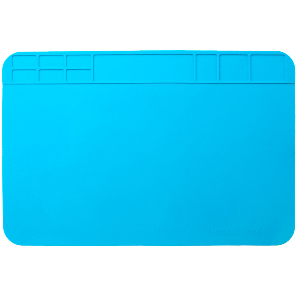 Manta antiestatica de silicone 20x30 / 25x35 / 35x45 tapete de mesa para manutenção de eletronicos com Divisórias