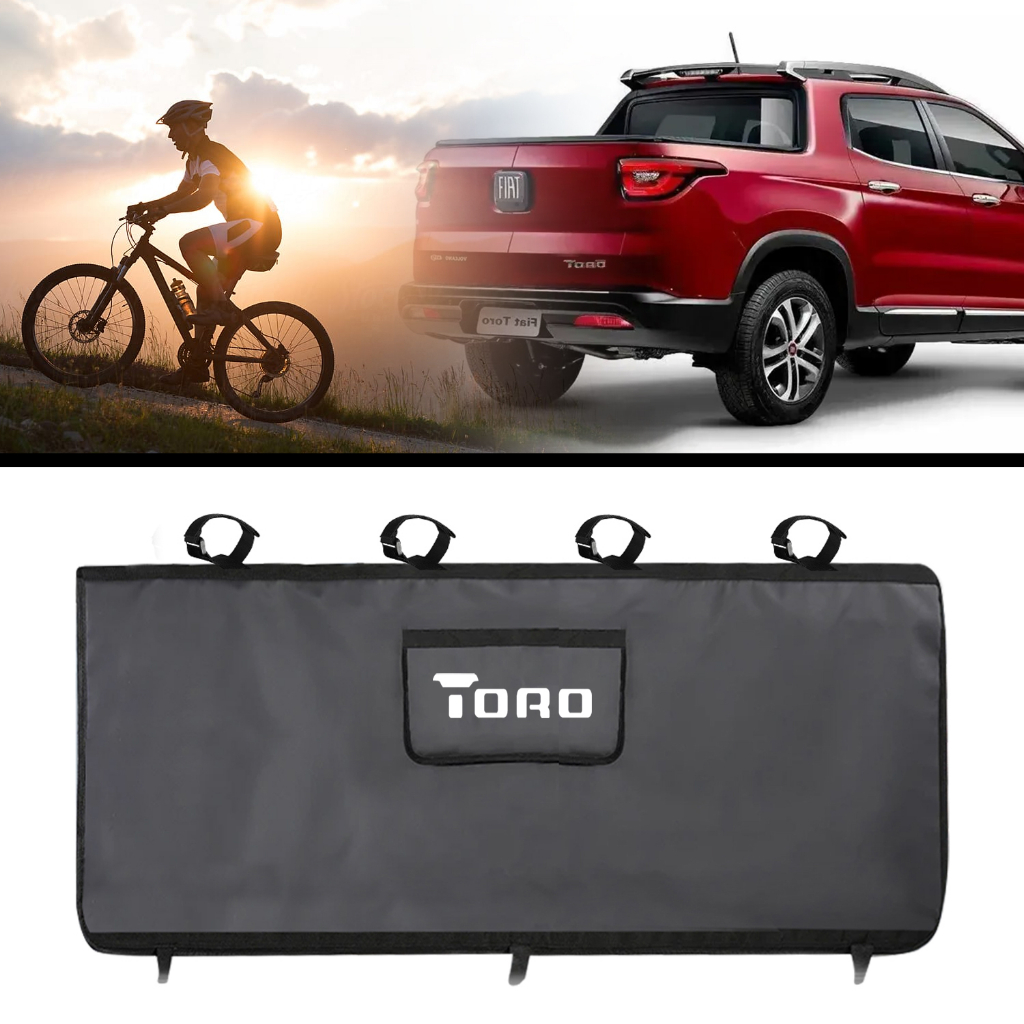 Transbike Para Fiat Toro Caminhonete Truck Pad Personalizado Pro Fixação Com Fitas