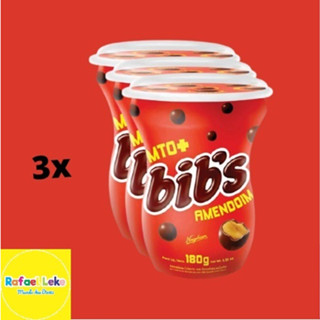 Kit 3 Pote Bib`s Amendoim Original 180g