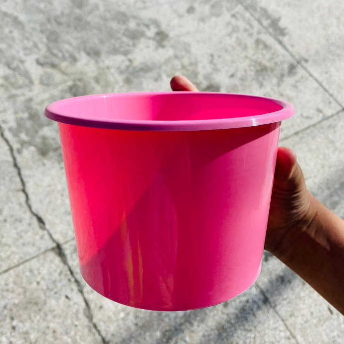 5 unidades balde de pipoca plástico 1,5L